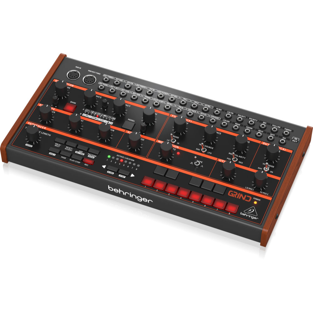 シセサイザー BEHRINGER GRIND ハイブリッドセミモジュラーシンセサイザー ベリンガー 右アングル
