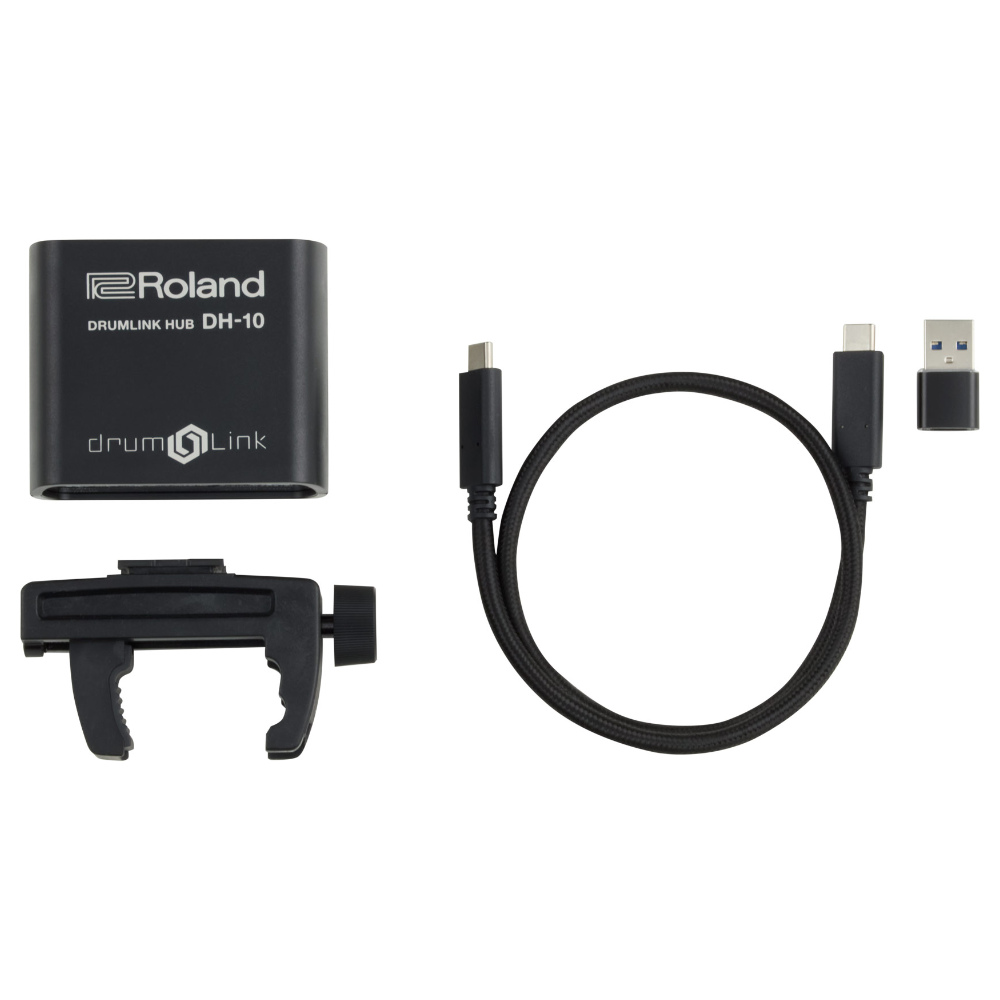 ROLAND V-Drumワイヤレストリガー用レシーバー DH-10 DrumLink Hub WT-10用コンパクトレシーバー ローランド Vドラム 付属品画像