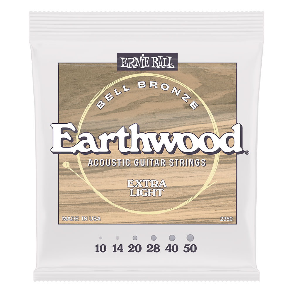 ERNIE BALL 2350 Earthwood Bell Bronze Extra Light 10-50  アコースティックギター弦 アニーボール ベルブロンズ エキストラライト