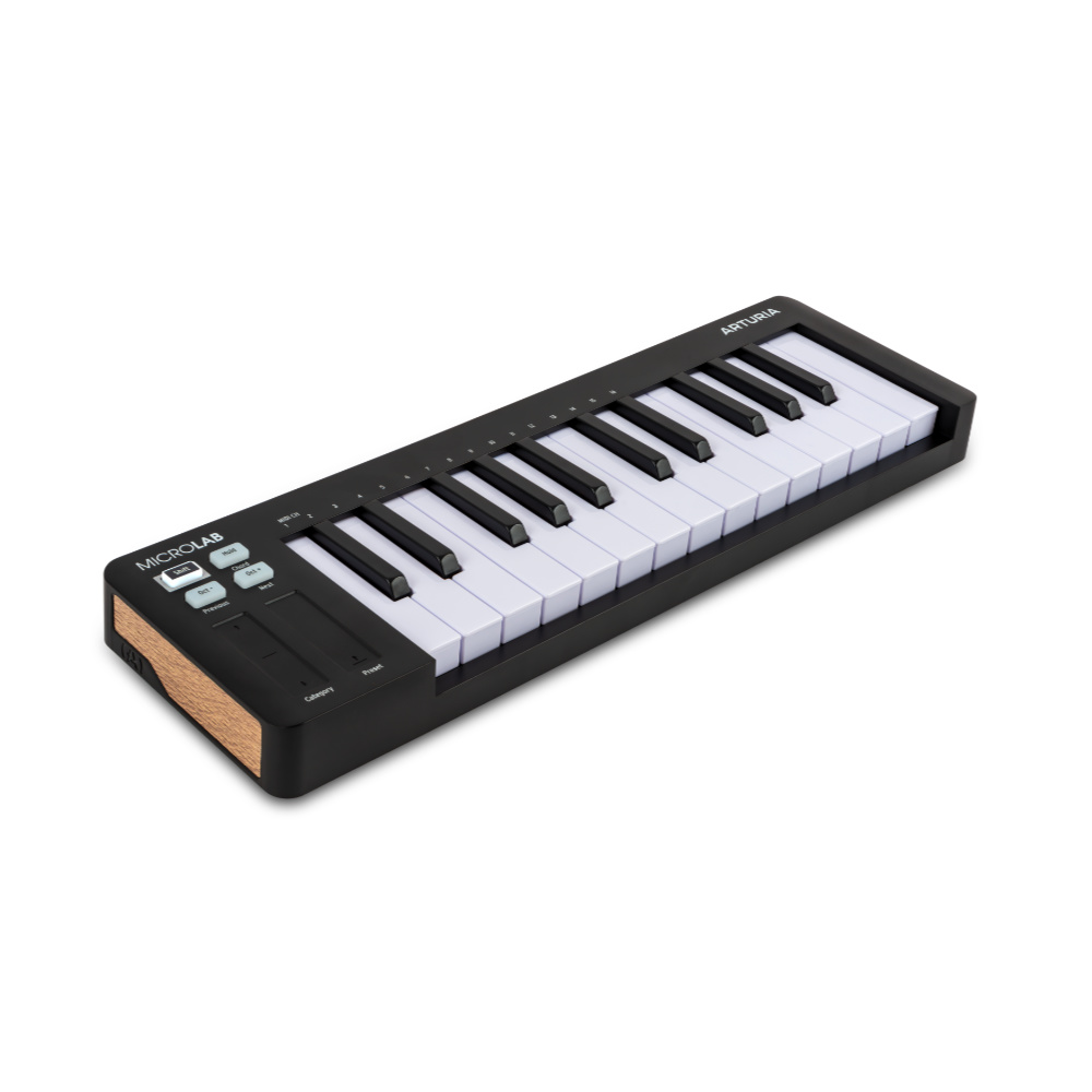 ARTURIA アートリア MICROLAB MK3 BK MIDIキーボード 左サイド画像