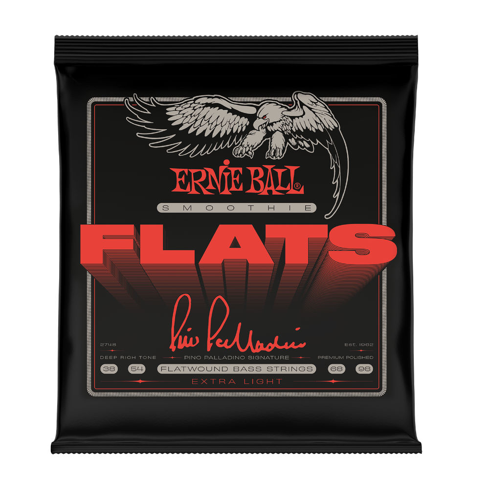 ERNIE BALL 2748 BASS Pino Palladino Smoothie Flats Bass Strings Extra Light 38-98 ピノパラディーノ フラットワウンド