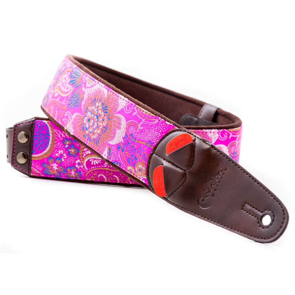 Righton! STRAPS ライトオンストラップ HOKKAIDO Pink ギターストラップ アングル