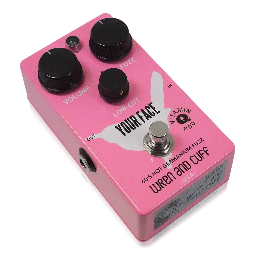 Wren and Cuff Your Face 60s Vitamin Q Mod Pink ファズ ギターエフェクター 全体