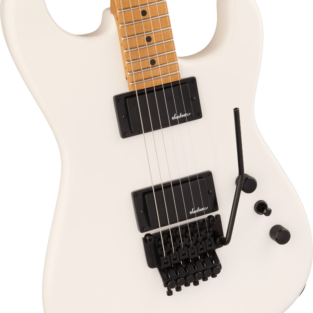 Jackson ジャクソン Pro Origins 1985 San Dimas SD1 HH FR MPL Snow White エレキギター ボディ画像