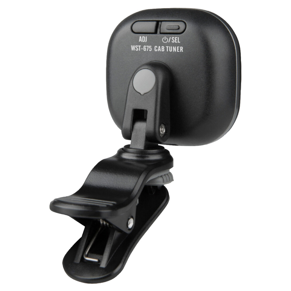 Cherub チェラブ WST-675 Black Cab Tuner 充電式クリップチューナー ブラック リア画像