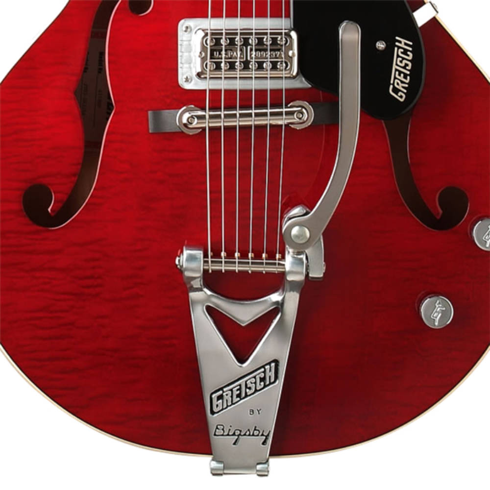 BIGSBY ビグスビー Gretsch Branded Tailpiece Bigsby B6 Polished Aluminum ヴィブラート トレモロユニット 装着例画像