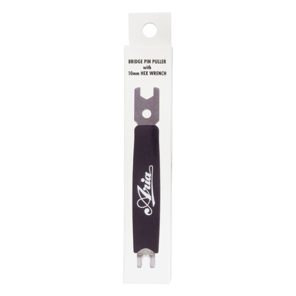ARIA アリア BPP-100 Bridge Pin Puller with 10mm Hex Wrench ブリッジピン抜き アコースティックギター用ブリッジピン抜き パッケージ画像