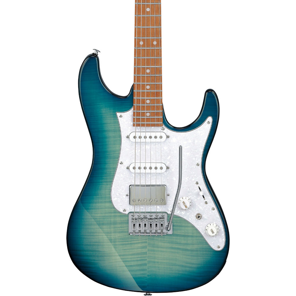 IBANEZ アイバニーズ AZ22S1F-TXB Transparent Turquoise Burst エレキギター ボディ画像