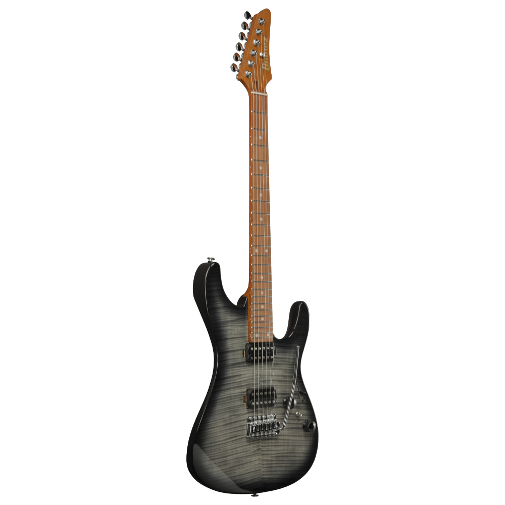 IBANEZ アイバニーズ AZ24S1F-TKS Transparent Black Sunburst エレキギター 斜めアングル画像