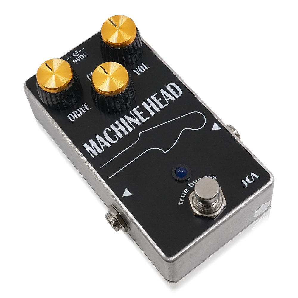 JCA Pedals ジェイシーエーペダルズ MACHINE HEAD PEDAL オーバードライブ ギターエフェクター 斜めアングル画像