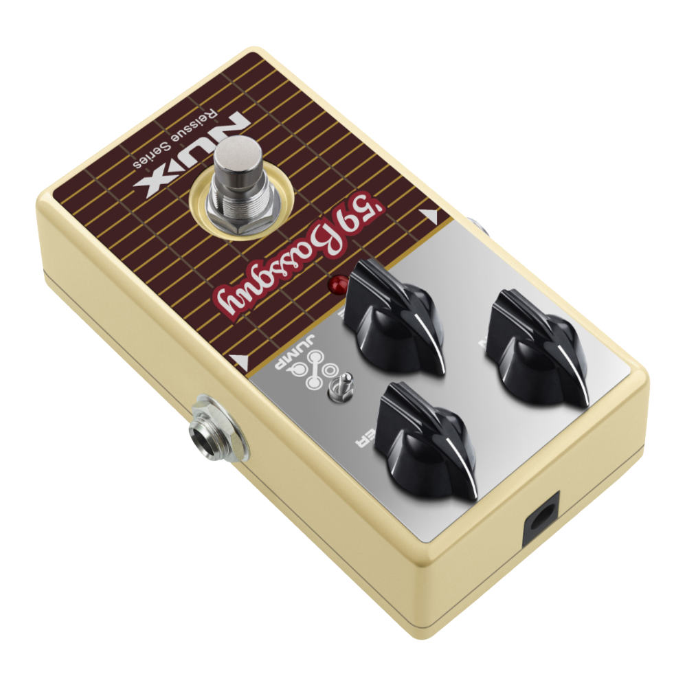 NUX ニューエックス '59 Bassguy オーバードライブ Reissue Series Stompboxes ギターエフェクター リア斜めアングル画像