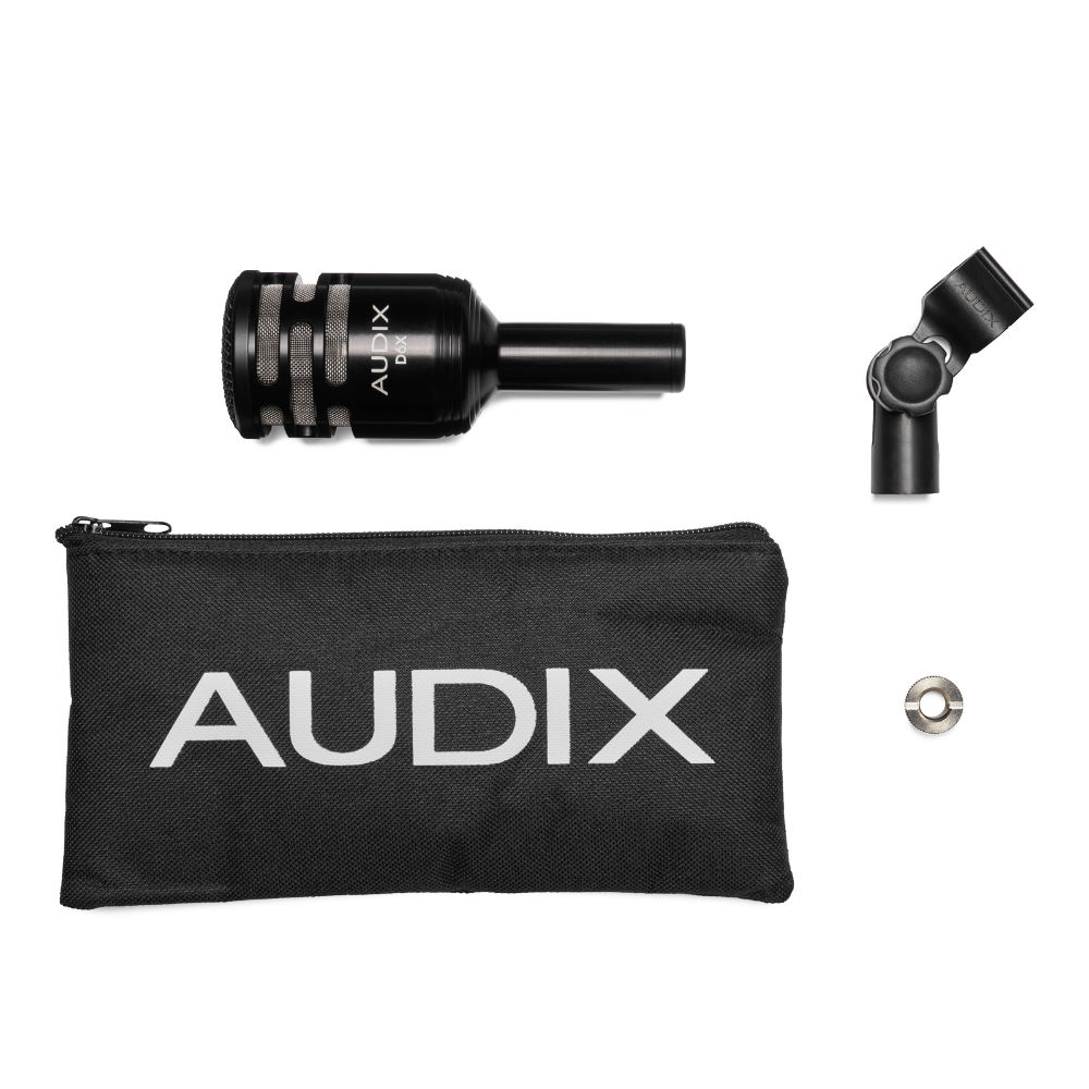 マイク AUDIX D6X ドラム用ダイナミックマイク 3種類の周波数特性を選択可能なドラム用マイク 付属品画像