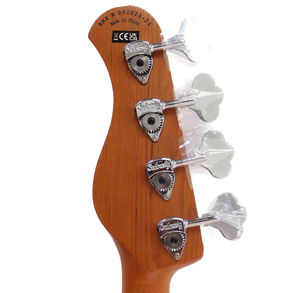 Sadowsky サドウスキー MetroExpress MX21 HP4 Maple Fingerboard Tobacco Sunburst Transparent エレキベース ヘッド裏画像