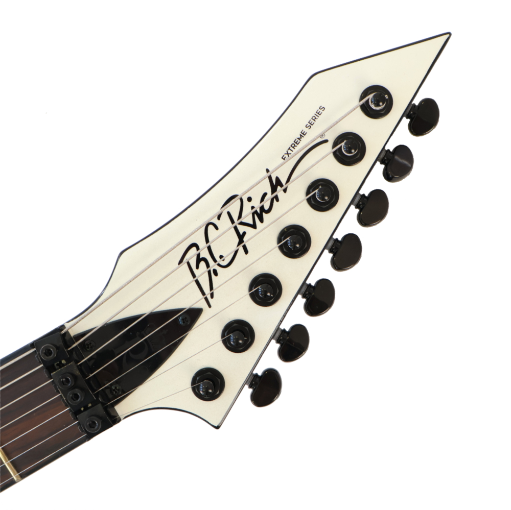 【訳あり】 B.C.Rich WARLOCK EXTREME 7 with Floyd Rose Gloss White（White Pearl） 7弦エレキギター アウトレット 詳細画像