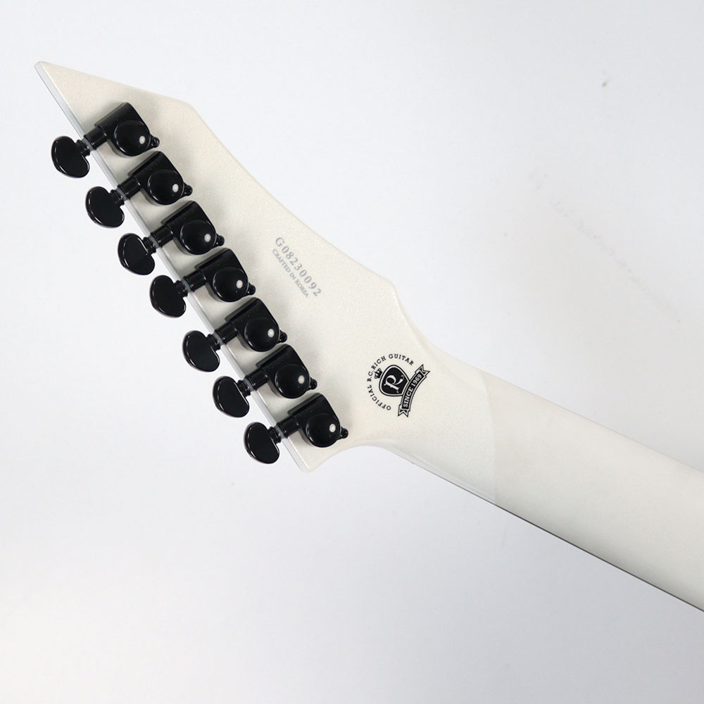 【訳あり】 B.C.Rich WARLOCK EXTREME 7 with Floyd Rose Gloss White（White Pearl） 7弦エレキギター アウトレット 詳細画像