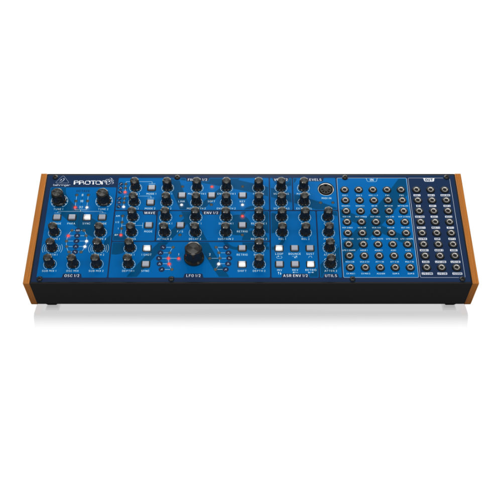 シンセサイザー BEHRINGER PROTON ベリンガー プロトロン アナログパラフォニックセミモジュラーシンセ フロント画像
