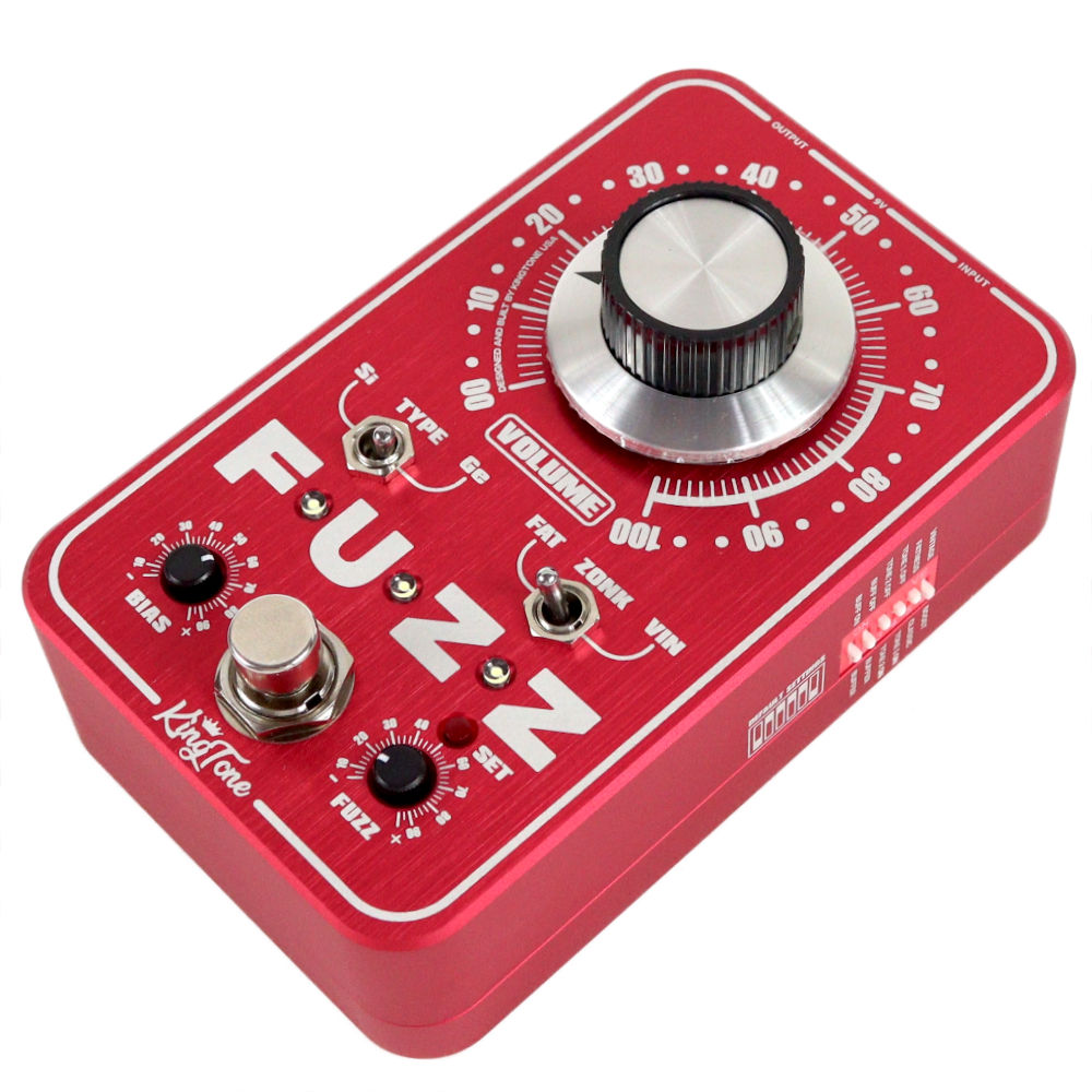 KING TONE GUITAR miniFUZZ V2 Red ギターエフェクター 右サイド