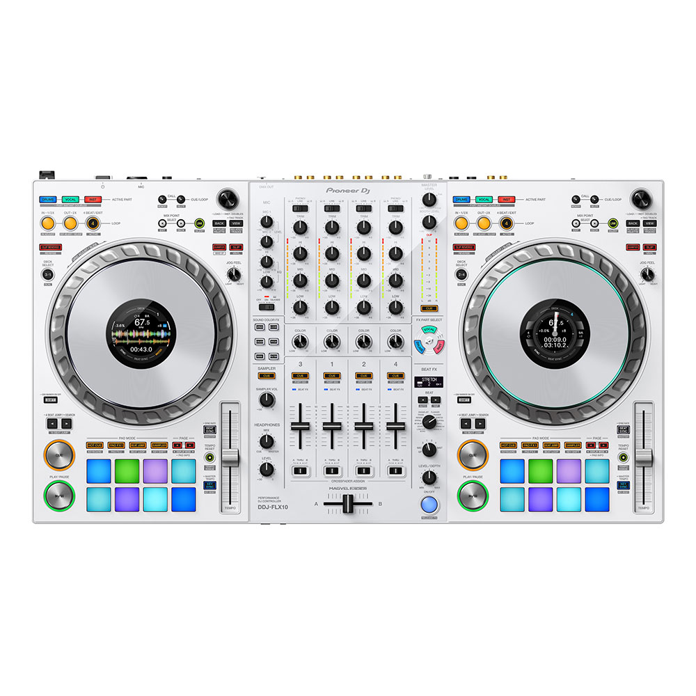 Pioneer DJ パイオニアDJ DDJ-FLX10-W DJコントローラー ホワイトカラー