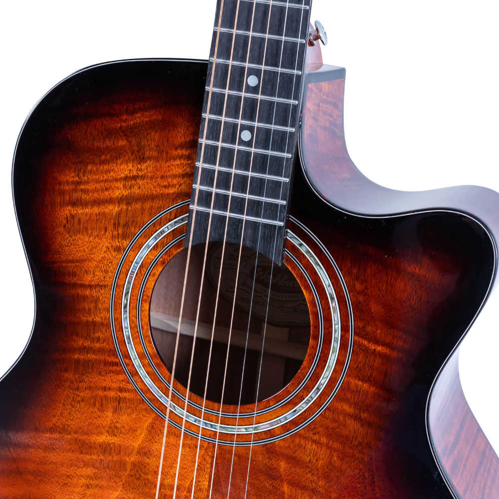 Washburn ワッシュバーン WCG12FCE エレクトリックアコースティックギター ホール画像