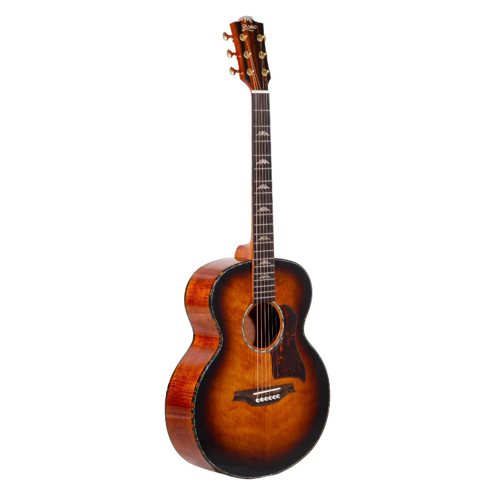 Bromo Guitars ブロモギターズ BAN8E vs エレクトリックアコースティックギター ボディ画像 斜め