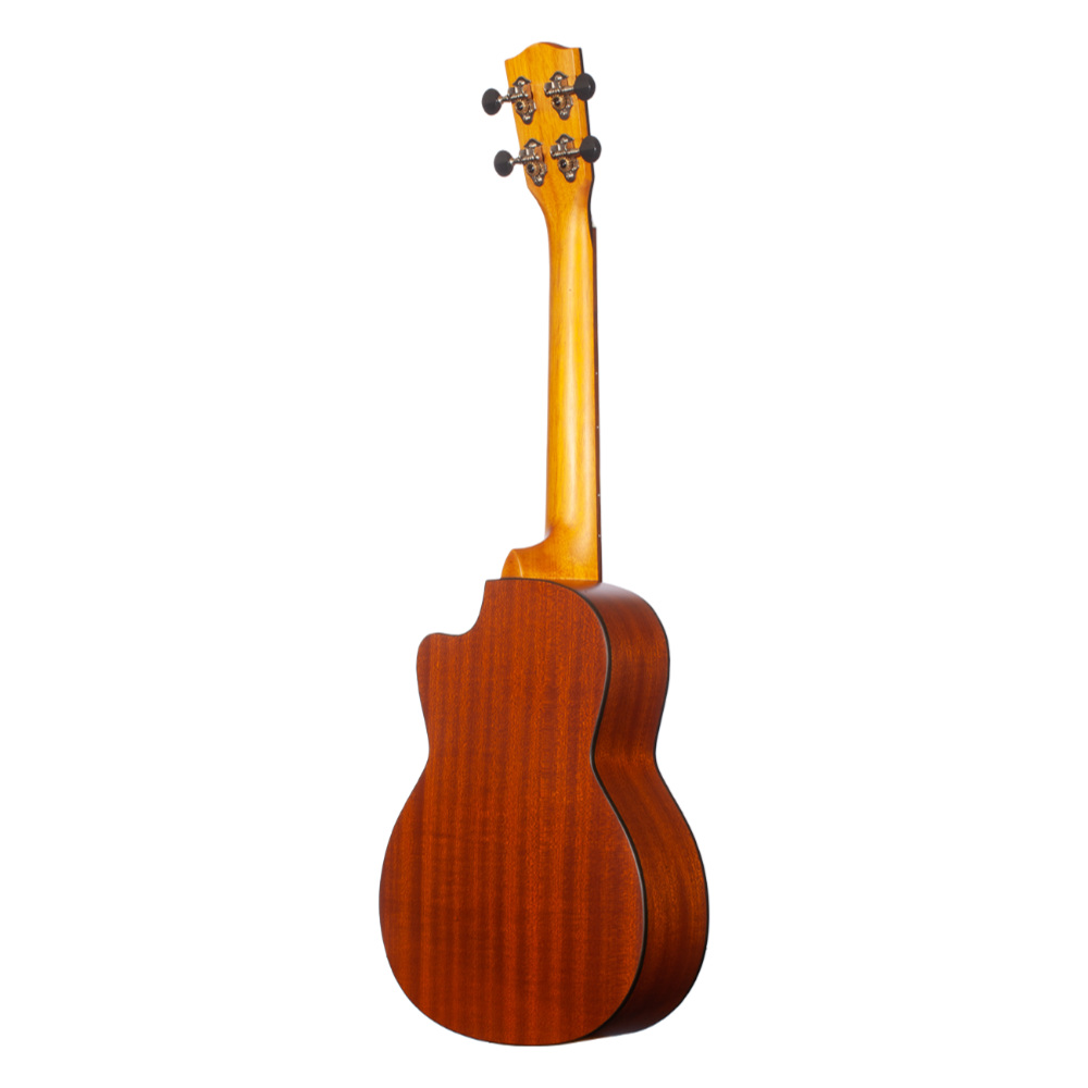 Ohana ukuleles オハナウクレレ TK-25CE CL エレクトリックテナーウクレレ バック斜めアングル画像