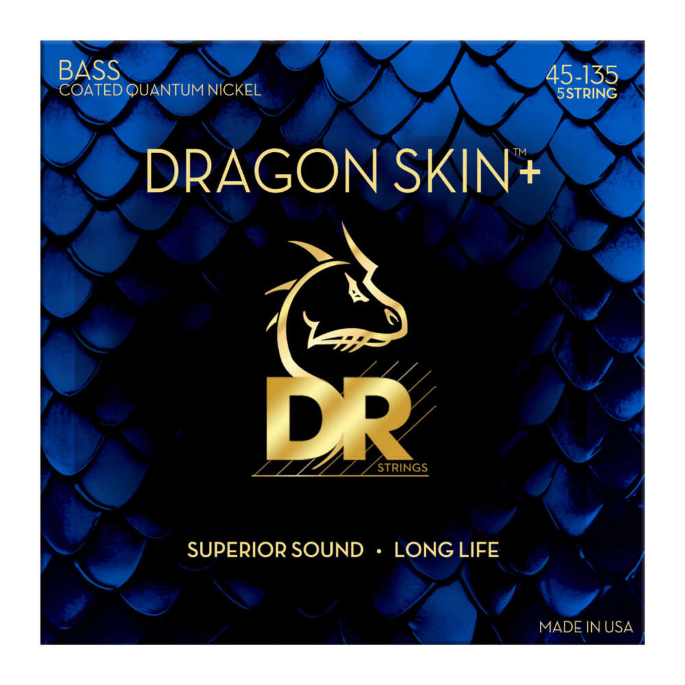 DR DBQ5-135 DRAGON SKIN+Quantum Nickel for Bass MEDIUM TO HEAVY 5STRING 45-135 5弦エレキベース弦