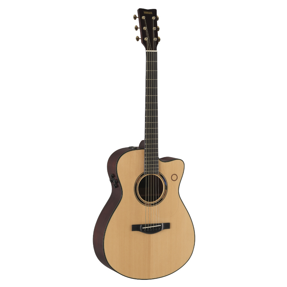 YAMAHA ヤマハ TAS3 C NT トランスアコースティックギター 第2世代 エレアコギター 斜めアングル画像