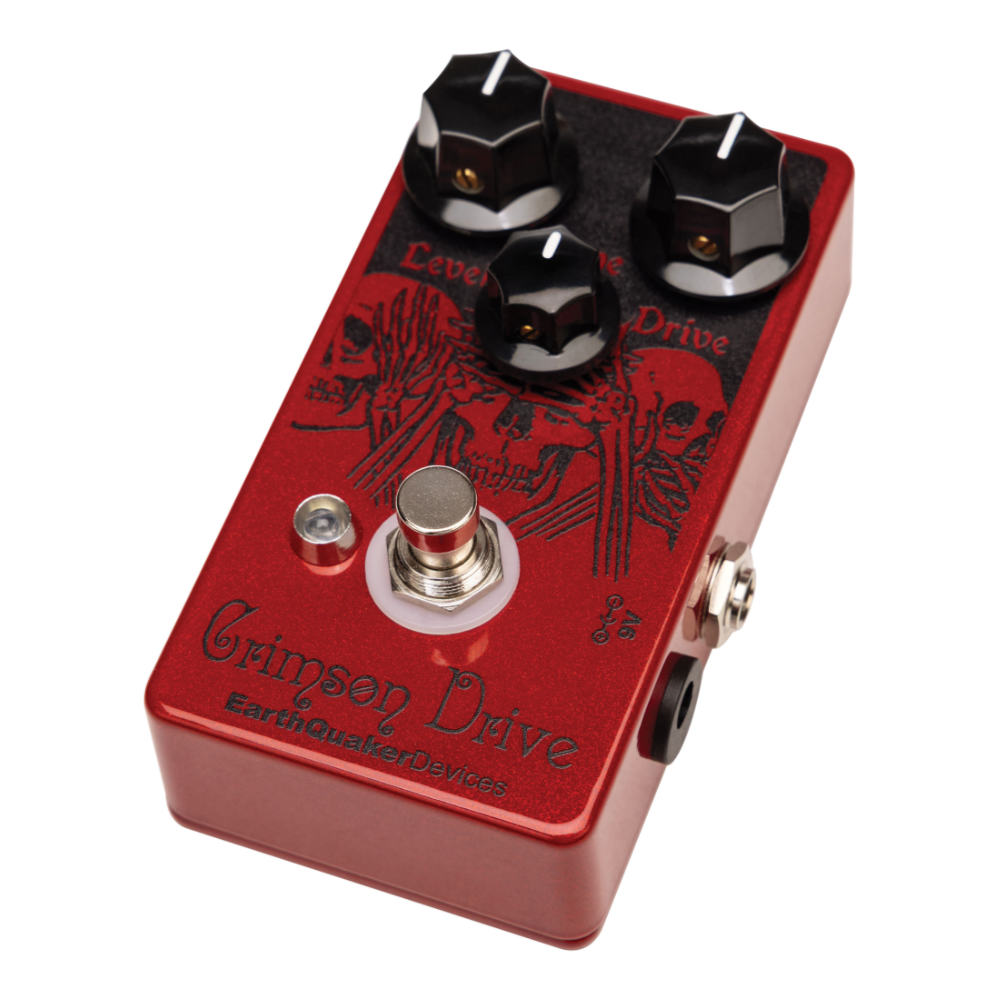 EarthQuaker Devices アースクエイカーデバイセス EQD Crimson Drive オーバードライブ ギターエフェクター 右斜めアングル画像