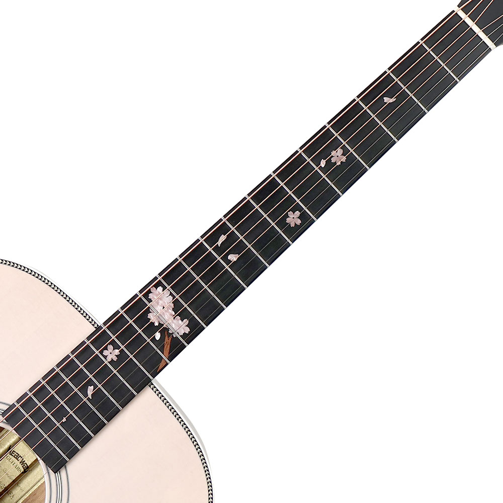 HEADWAY ヘッドウェイ Standard Series HD-FUYUZAKURA 25/STD Snow White Pearl アコースティックギター 指板、インレイ