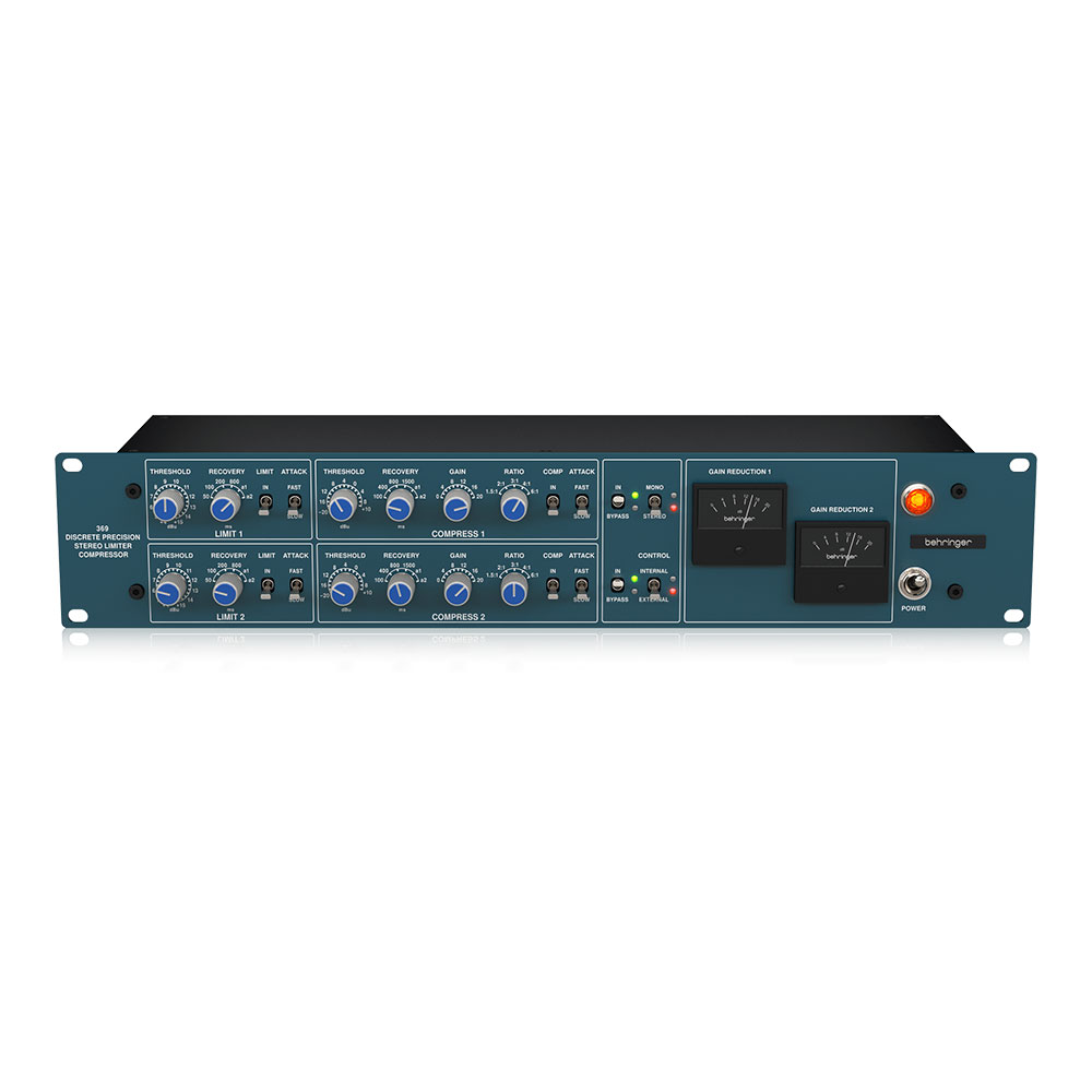 BEHRINGER 369 2ch ステレオコンプレッサー リミッター 正面