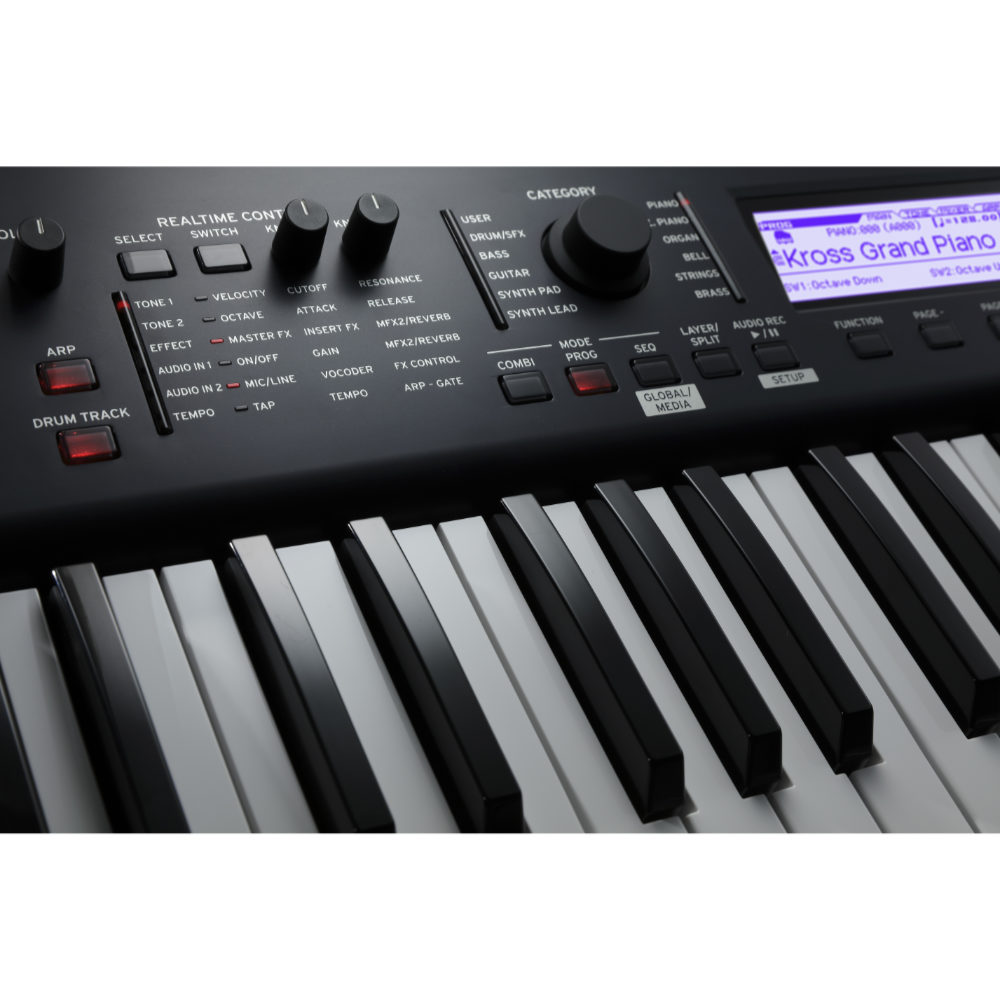 KORG KROSS2-61 DB ダークブルー シンセサイザー 61鍵 コルグ コントロールパネル画像1