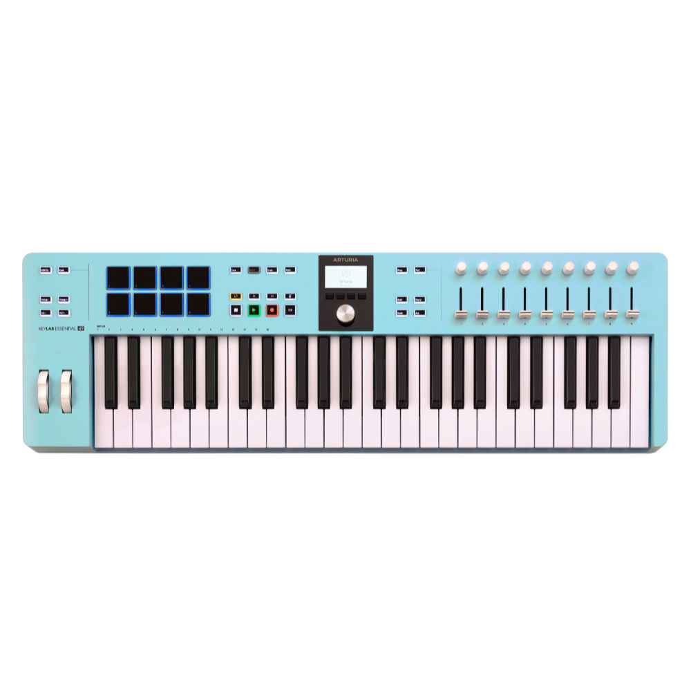 ARTURIA アートリア KeyLab Essential 49 mk3 Aquamarine 49鍵 MIDIキーボード Analog Lab など豊富なバンドルソフトつき キーラボエッセンシャル