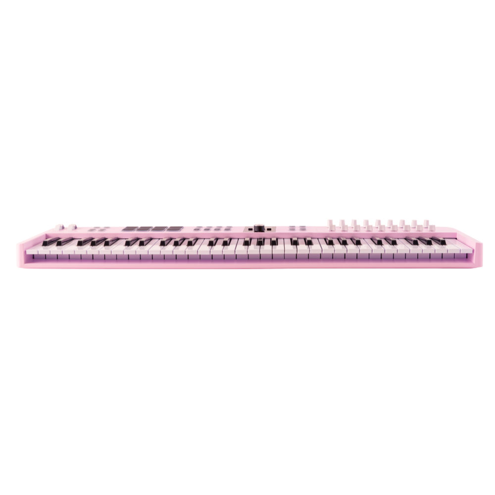 ARTURIA アートリア KeyLab Essential 61 mk3 Rose Quartz 61鍵 MIDIキーボード Analog Lab など豊富なバンドルソフトつき キーラボエッセンシャル 正面