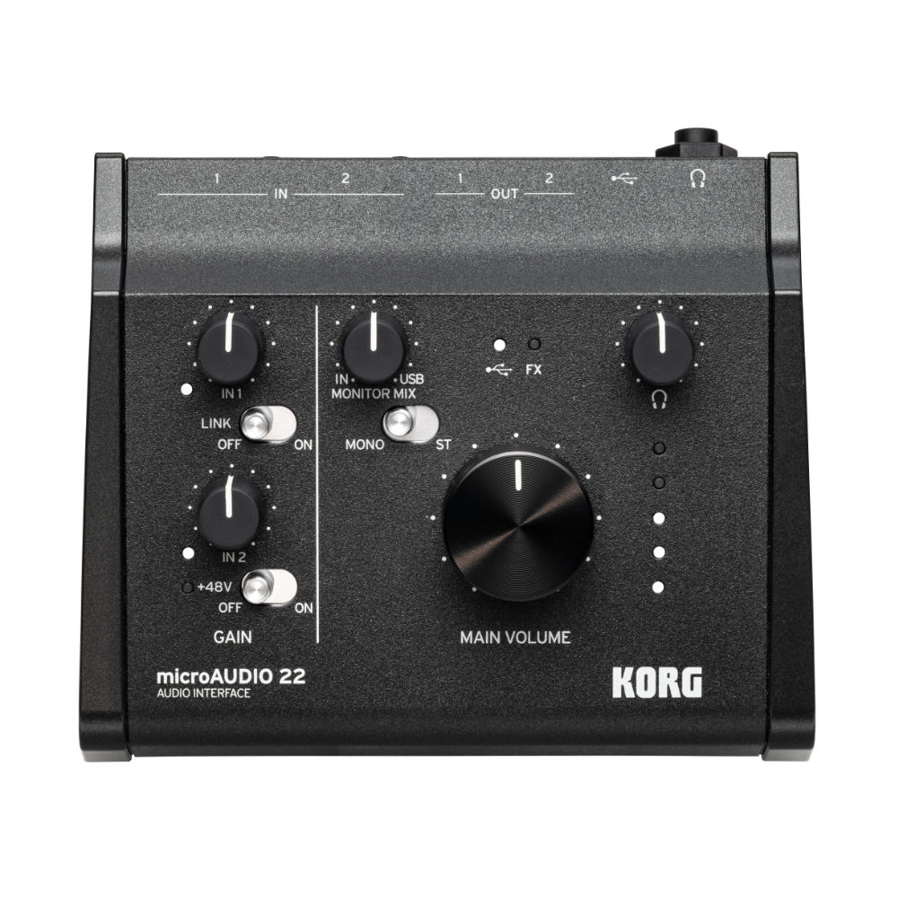 オーディオインターフェイス KORG microAUDIO 22 コルグ マイクロオーディオ Filter Ark / Ableton Live Liteなどバンドル
