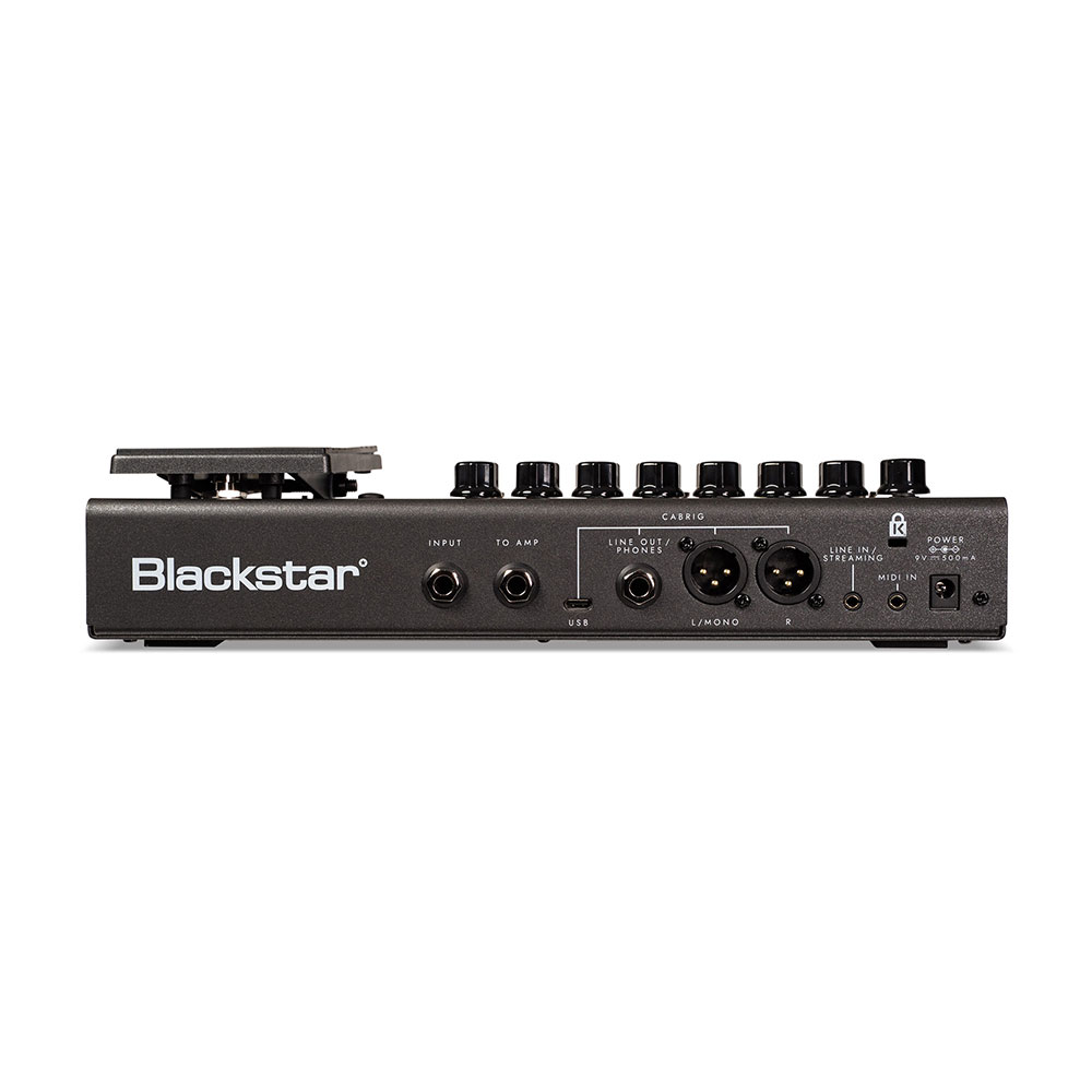 マルチエフェクター BLACKSTAR ID:X FlOOR 2 DSPモデラー ペダル付き 12種類のギターアンプモデル/3種類のベースアンプモデル 背面