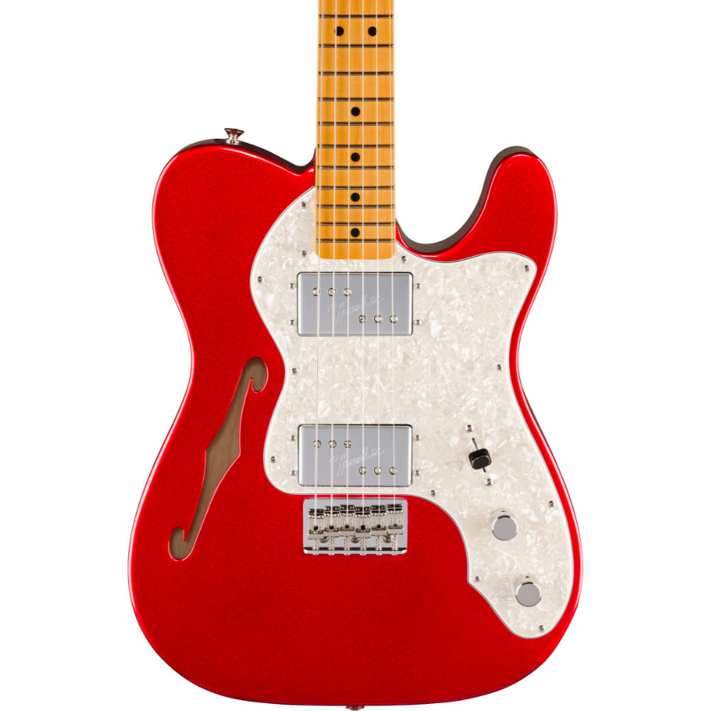 Fender フェンダー American Vintage II 1972 Telecaster Thinline MN Candy Apple Red エレキギター テレキャスター ボディ画像