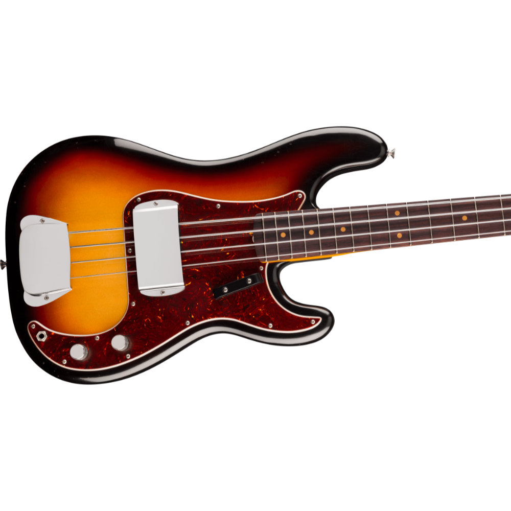 Fender フェンダー James Jamerson 1962 Precision Bass RW 3-Tone Sunburst エレキベース プレシジョンベース ボディ斜めアングル画像