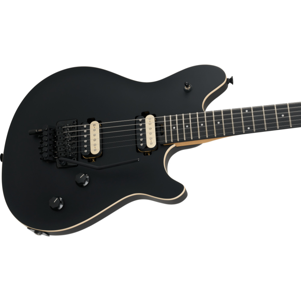 EVH イーブイエイチ Wolfgang Special Baked Maple EBY Stealth Black エレキギター ボディ斜めアングル画像