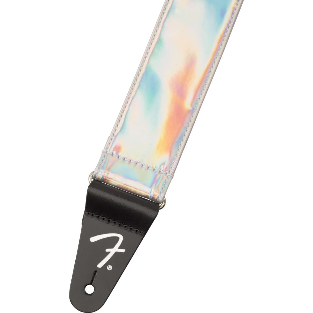 Fender フェンダー Galaxy Strap Iridescent 2インチ ギターストラップ レザーエンド画像