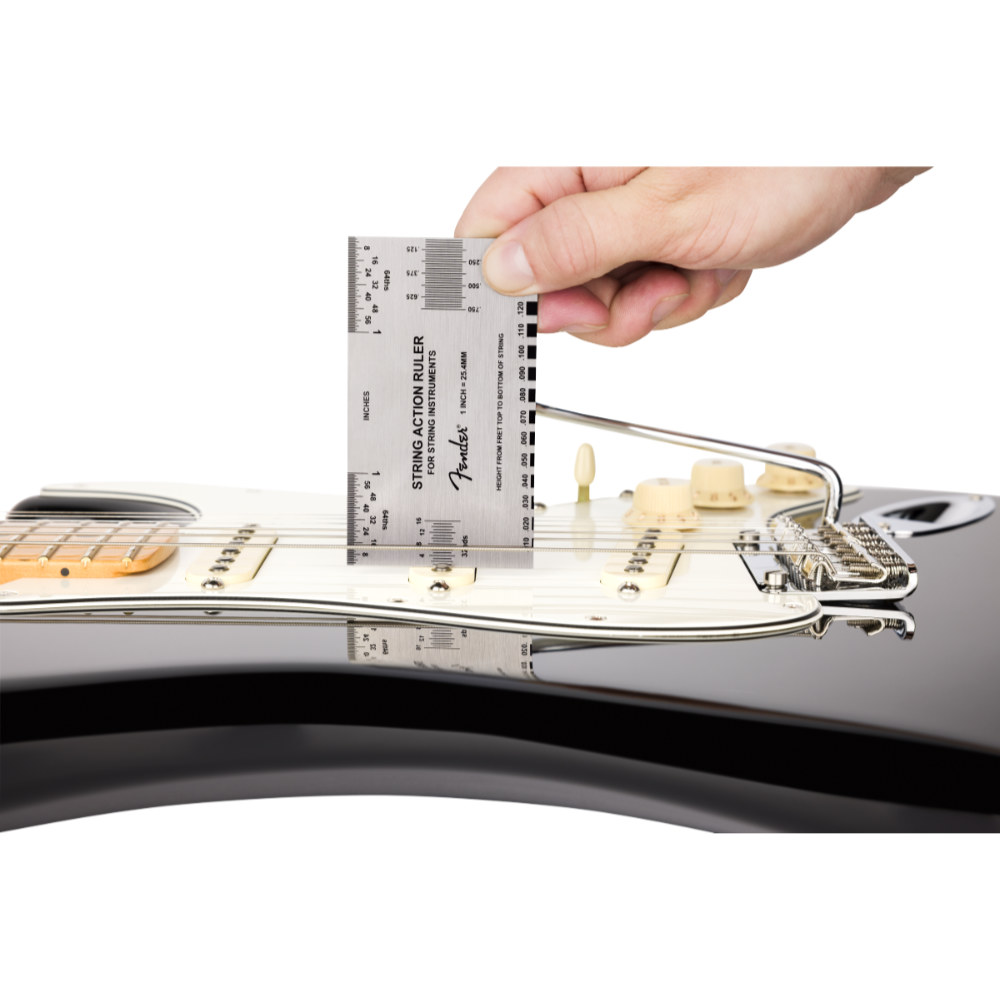 Fender フェンダー String Action Gauge ストリングアクションゲージ 弦高調整用ゲージ 定規 使用例画像3