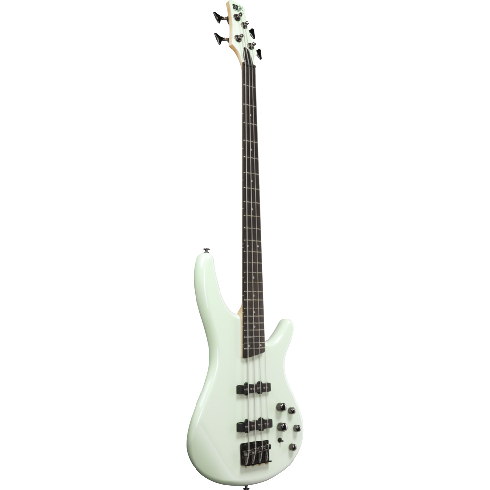IBANEZ アイバニーズ SR280E-MGR Mint Green エレキベース 斜めアングル画像