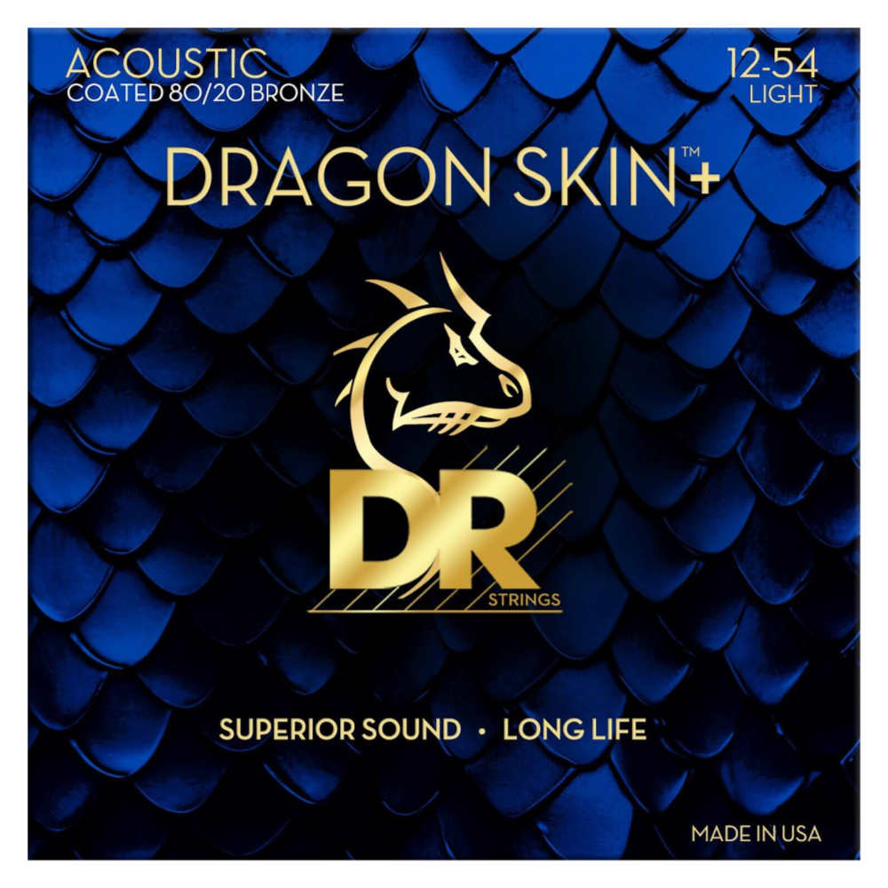 DR DRAGON SKIN+ 80/20 Bronze DA8-12 LIGHT 極薄コーディング アコースティックギター弦