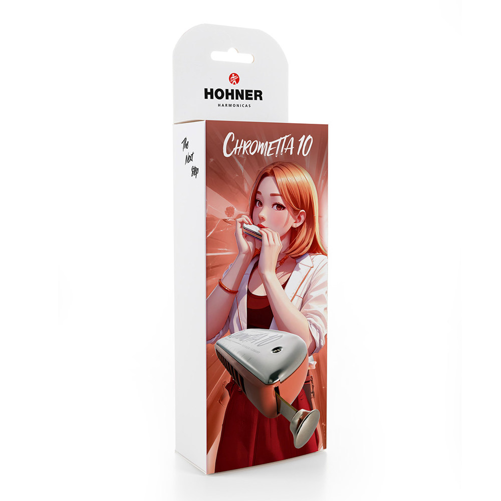 HOHNER ホーナー Chrometta 10 Color Edition 253/40C クロマチックハーモニカ 外箱画像