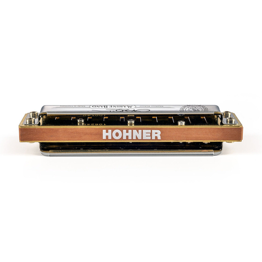 HOHNER ホーナー Steve Baker Signature Harp Bマイナー 10ホールハーモニカ ブルースハープ リア画像