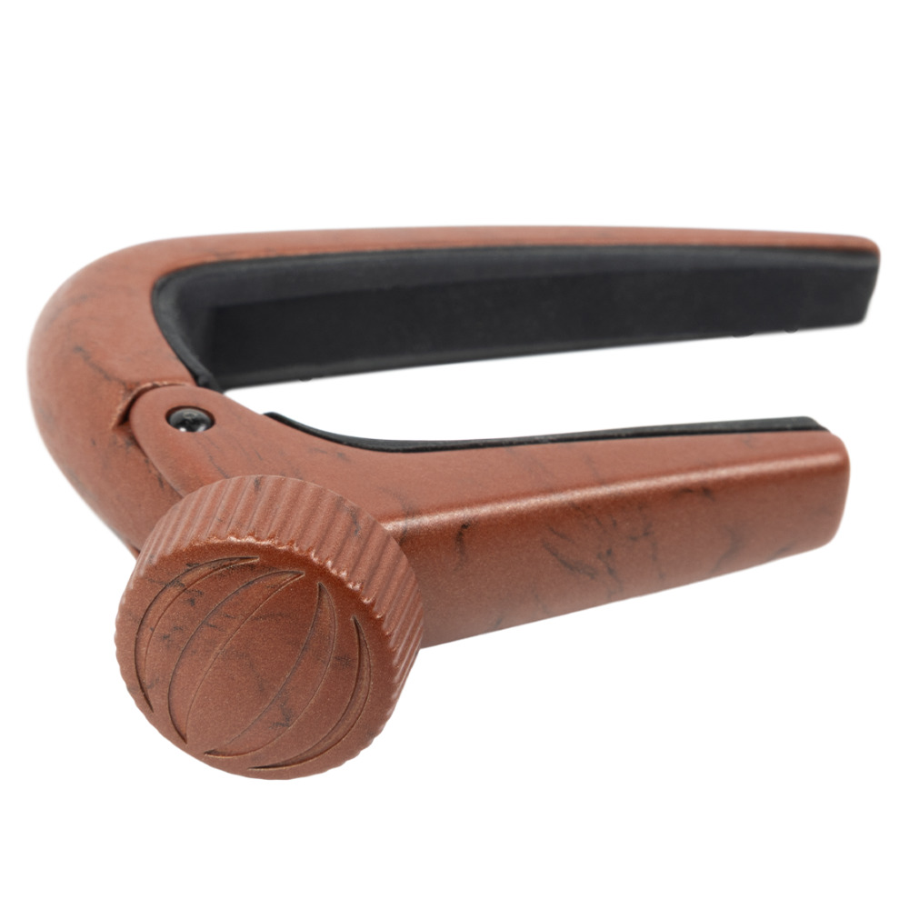 ERNIE BALL アーニーボール 9631 PRECISION CAPO Bronze ギター用カポタスト スクリュー式 本体画像 斜め 