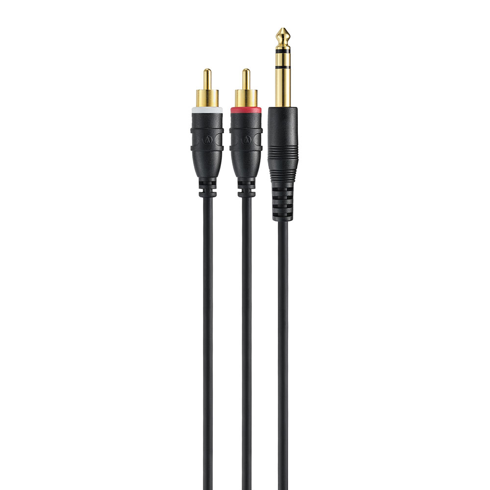 AUDIO-TECHNICA オーディオテクニカ AT-MI46/1.5 ステレオフォン-ピンプラグ×2 1.5m オーディオケーブル