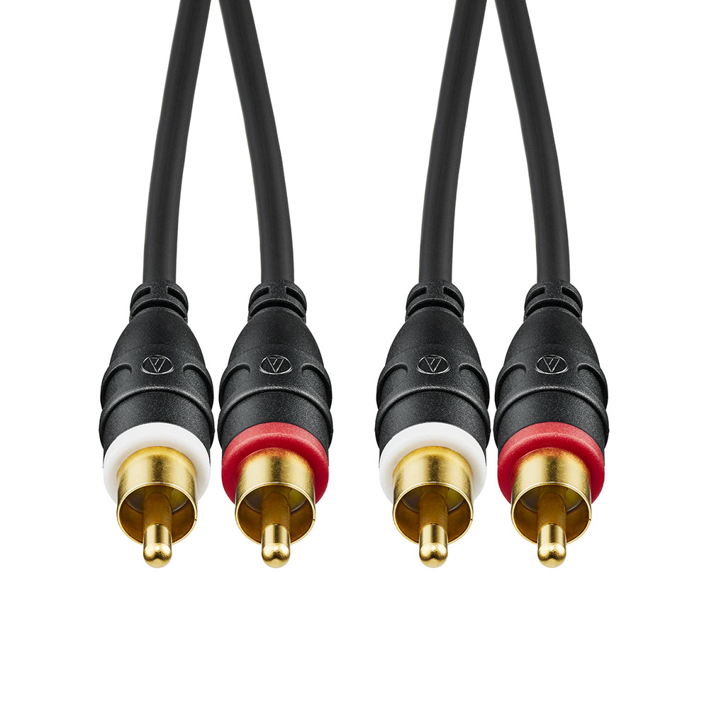 AUDIO-TECHNICA オーディオテクニカ AT-MI64/3.0 ピンプラグ×2-ピンプラグ×2 3.0m オーディオケーブル プラグ部