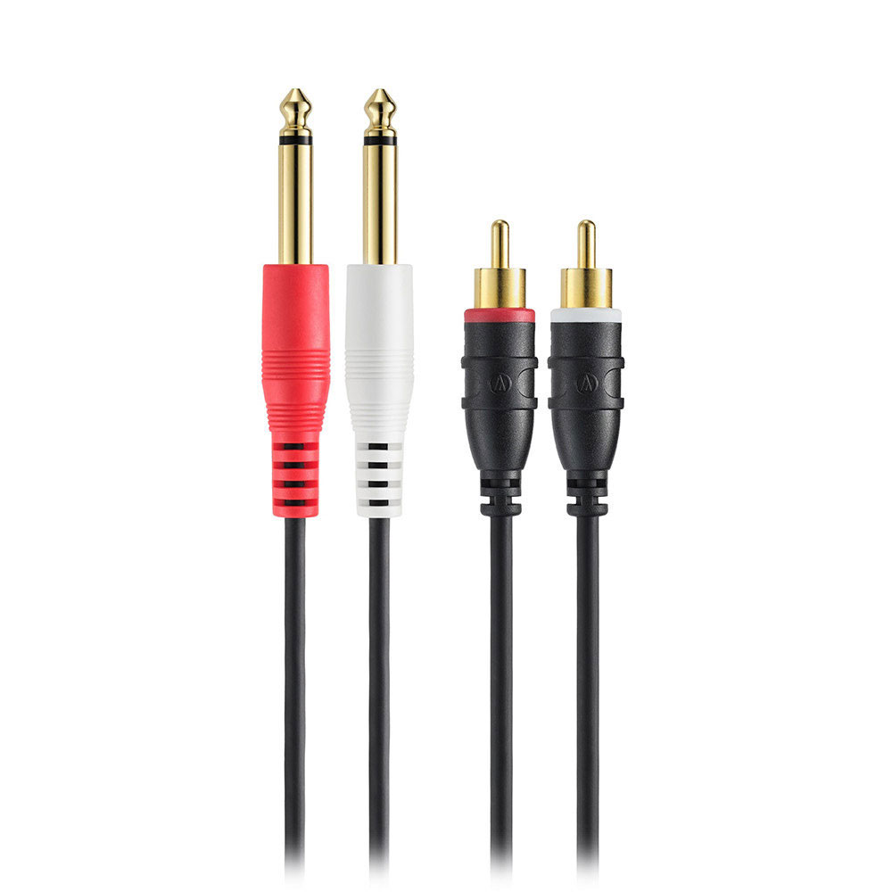 AUDIO-TECHNICA オーディオテクニカ AT-MI81/3.0 ピンプラグ×2-モノラルフォン×2 3.0m オーディオケーブル