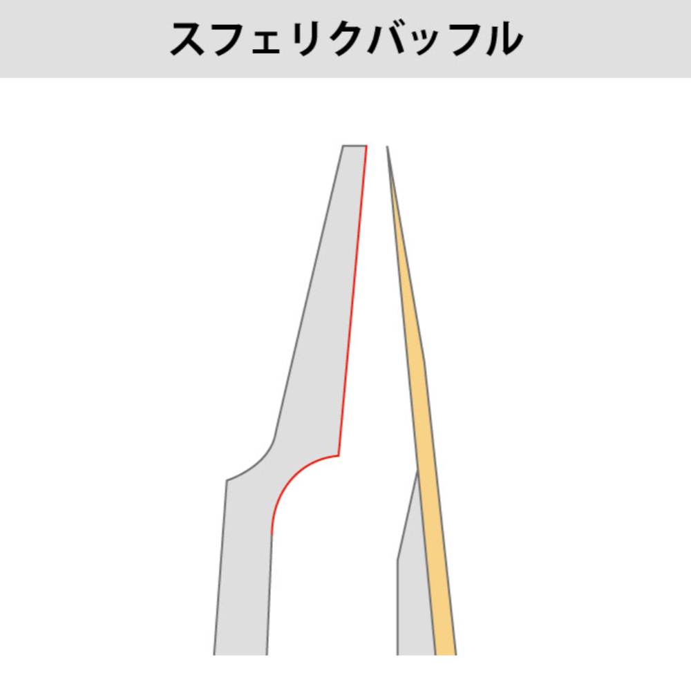 サイオス SYOS Steady 6 Gray & White バリトンサックス用マウスピース バッフル画像