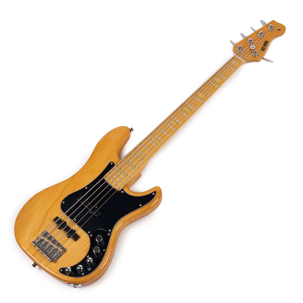 エレキベース BEE WING Standard 5st BW5ASH-VN 5弦/ASHボディー/Maple指板/Vintage Natural ビーウィング 日本製